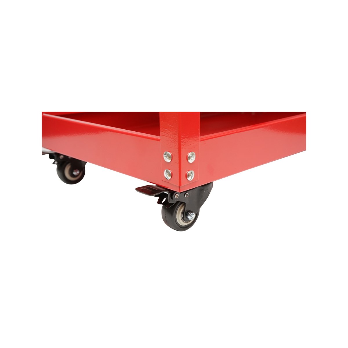 Carucior metalic pe roti cu 3 rafturi pentru scule 760x710x355mm